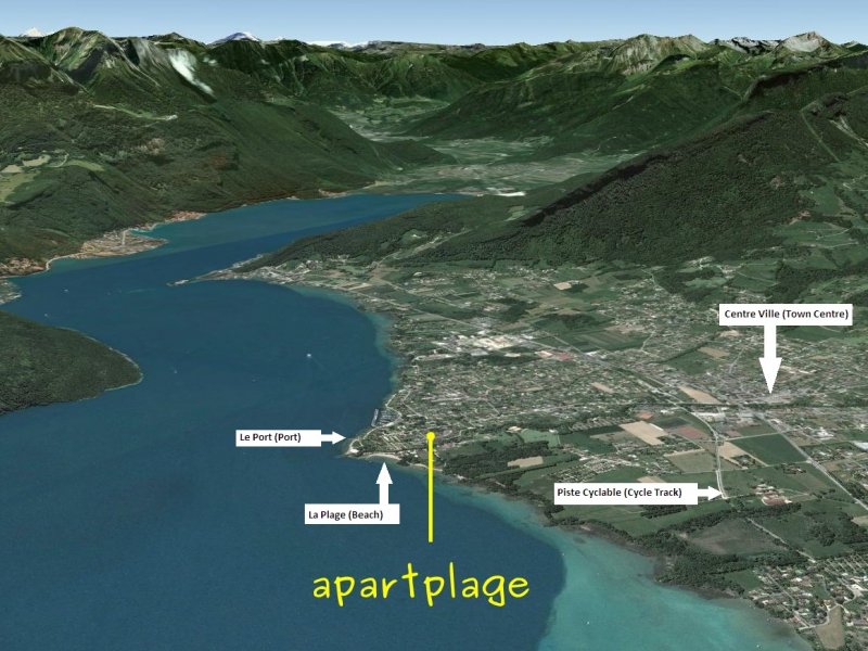 Vue en perspective de Saint-Jorioz