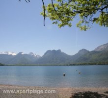 Lac d'Annecy, plage d'Angon