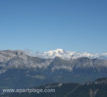 View of Mont Blanc from the Semnoz 