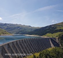 Le Barrage de Roselend, Savoie, vue ouest