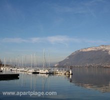 Boats moored at Saint-Jorioz marina