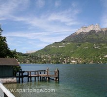 Le point d'embarquement à Duingt, rive gauche, Lac d'Annecy