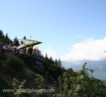 Le point de décollage pour le deltaplane, Col de la Forclaz