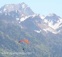 Paragliging over Lake Annecy