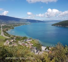 Vue vers Annecy depuis le Taillefer de Duingt