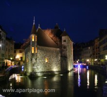 Palais de l'Isle at night, Annecy