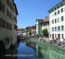 Restaurants le long le canal, Annecy